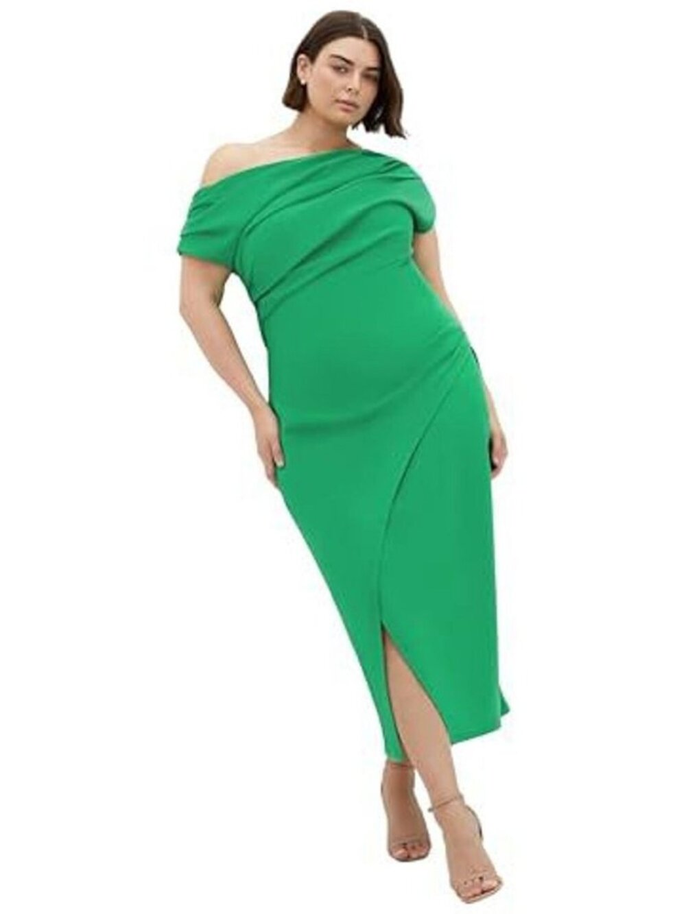 City Chic Plus Size Sassy Off Shoulder - 1596